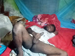 Desi teen lad takes on Indian grandpa\'s thick ebony dick in a hot anal flick